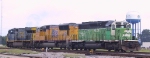 CSX 661, UP 4747, and HLCX 7200 pull away from their train